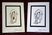 Photograph of the Arch of Love Wedding Invite