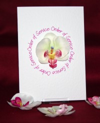 Photograph of the Orchid Order of Service