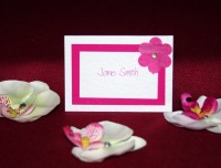 Photograph of the Orchid Place Card