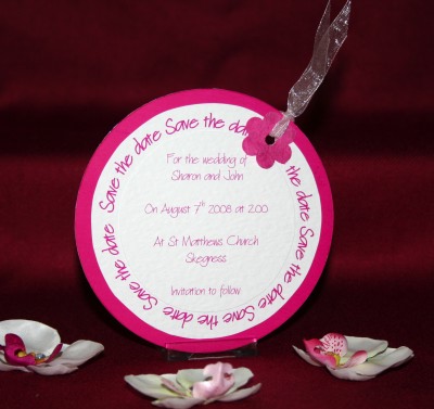 Photograph of the Orchid Save the Date